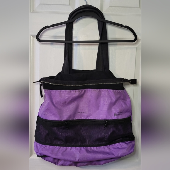 Lululemon  • Black Wool Tote • Gym • Yoga • Laptop • Travel • Everyday Bag - Picture 6 of 8